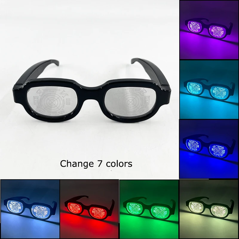 New LED Light Glasses Conan with the same type of Luminous Glasses Personality Funny Glow Party Glasses Conan Cosplay Props