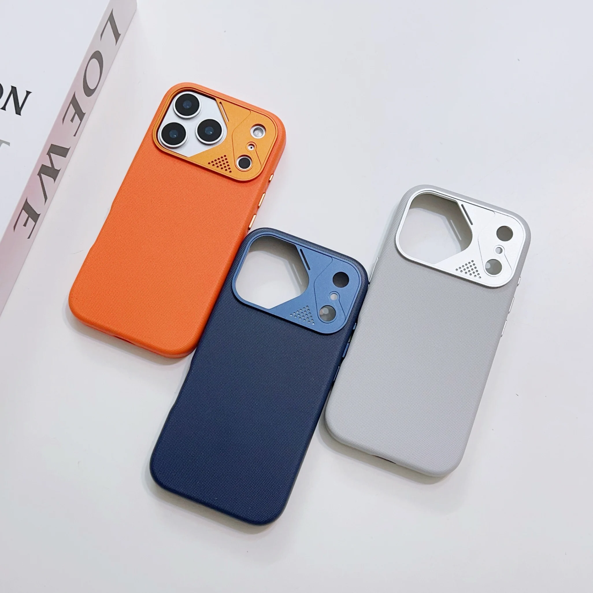 

For iPhone 17PM/17pro High-end Nylon Texture Case,Built-in Magnetic upgraded Shockproof Scratch-resistant Simple Fashion Cover