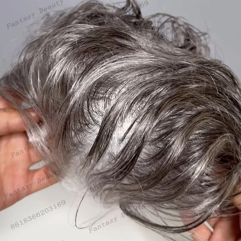 

Необнаружимая микро тонкая кожа 1B65 1B80, серые мужские человеческие шиньоны, естественная линия роста волос, плотность 90 # 420 Системные блоки для коричневых и светлых волос
