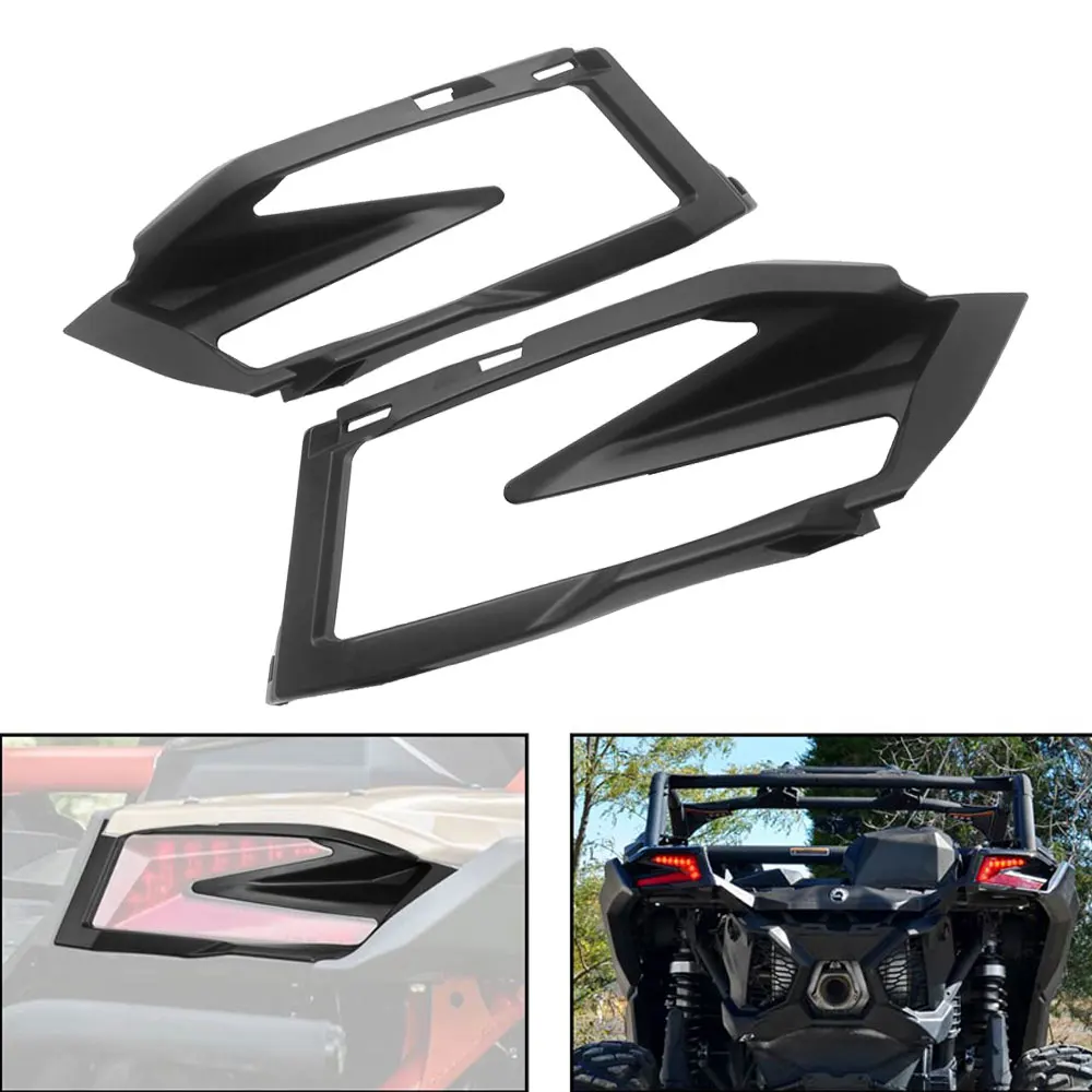 UTV Rear Taillight Cover Brake Stop Light Protector For Can-Am Maverick MAX X3 Turbo RR X RS W/Smart-Shox 2021-2025