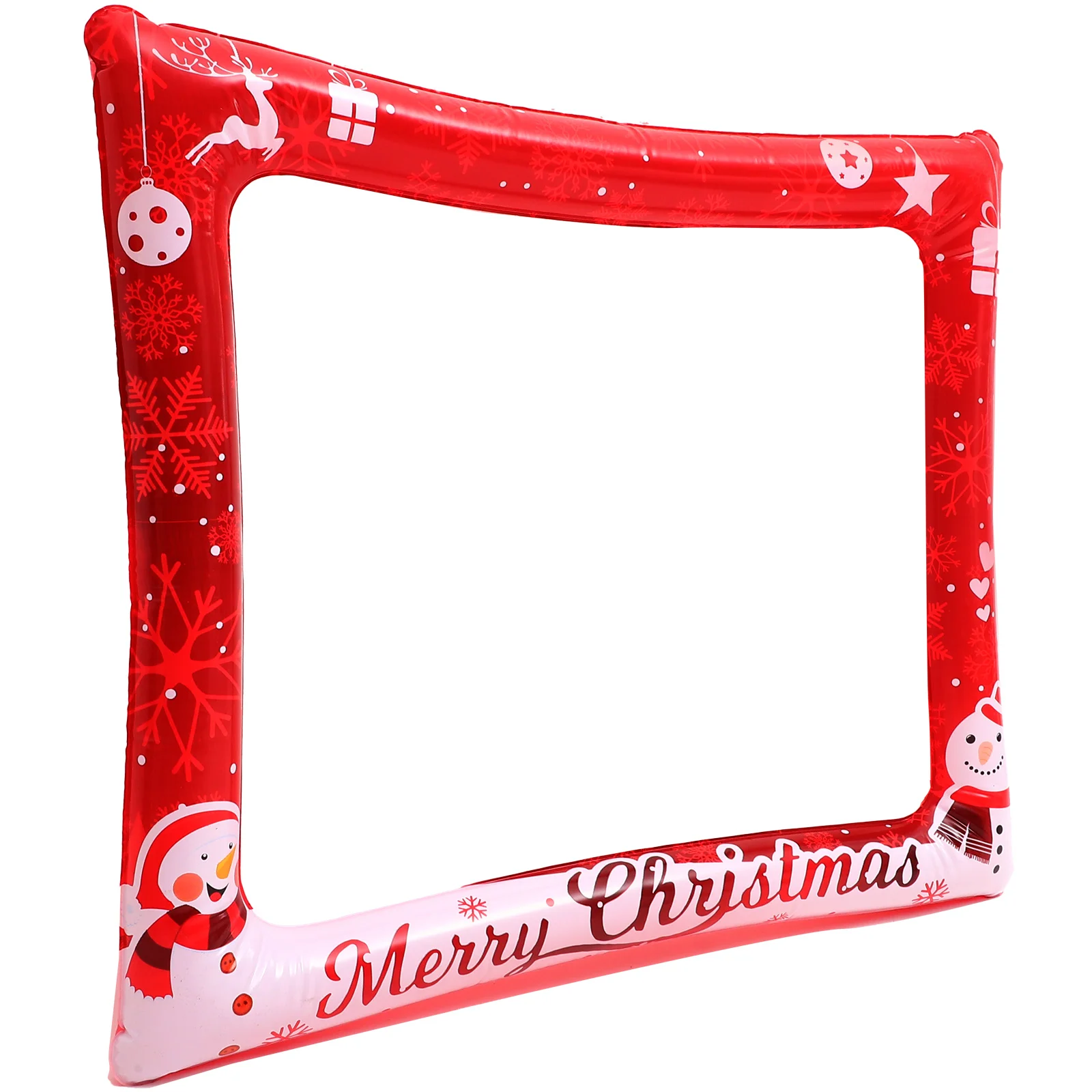 Christmas Photo Frames Booth Inflatable Selfie PVC Prop Balloons Party Supplies Picture