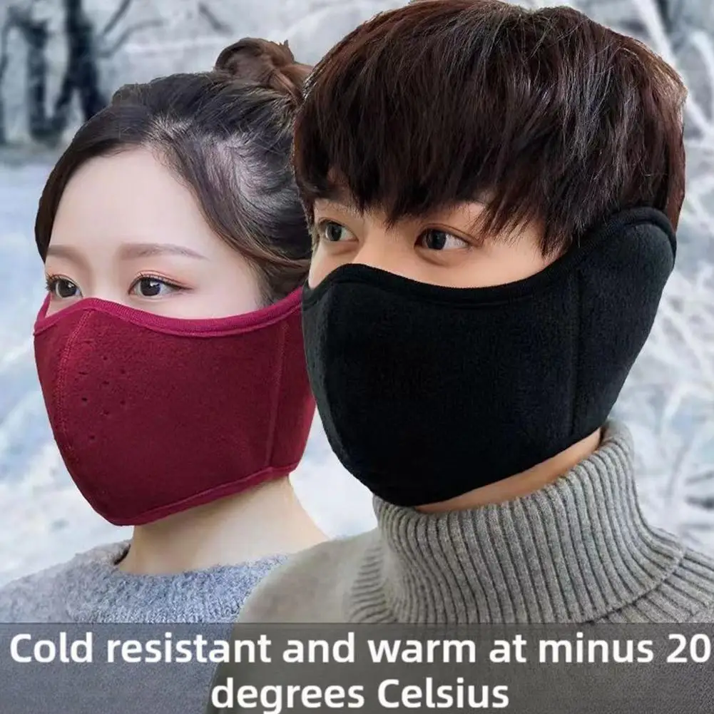 Winter Mask Warm Mask Full Cover Face Mask Outdoor Windproof Mask Breathable Thickened Dustproof Reusable Mask