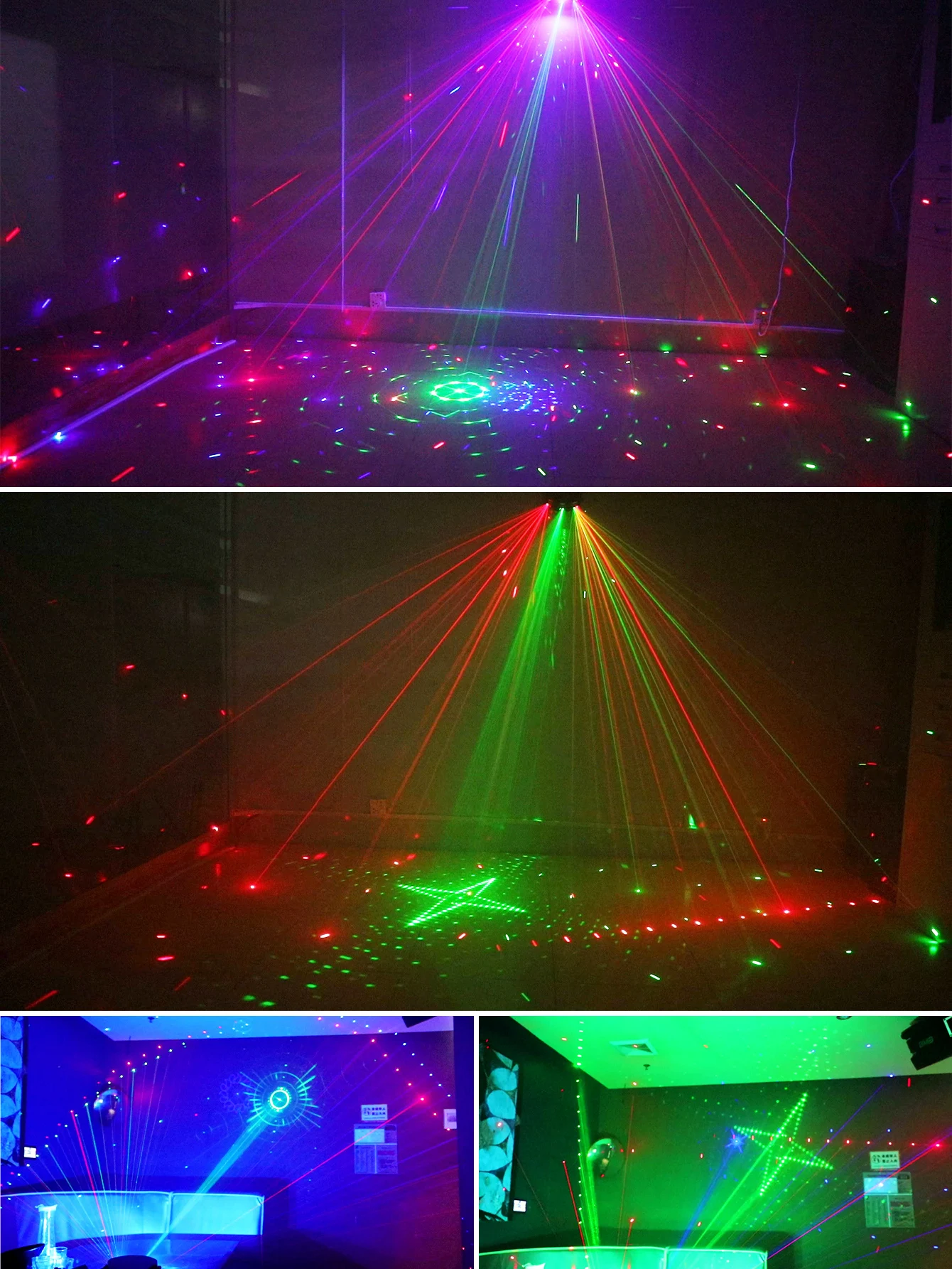 ALIEN 15 EYE RGB Disco DJ Strahl Laserlicht Projektor DMX Remote Strobe Bühnenbeleuchtung Effekt Weihnachten Party Urlaub Halloween Lichter