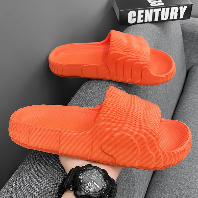 Shoes Men Slipper Slippers Home Flip Flop Men's slippers Espadrilles Sliper Man Mens Male Slipers Genuine Walk Around Sliders image 3