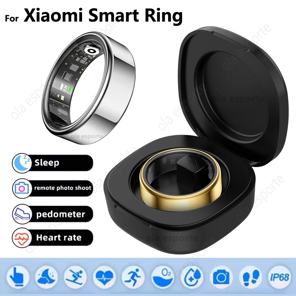 

Smart Bracelet With Charging Case Heart Rate Oximetry Sleep Health Monitoring MultiSport Mode Fitness Rings Fashion Waterproof