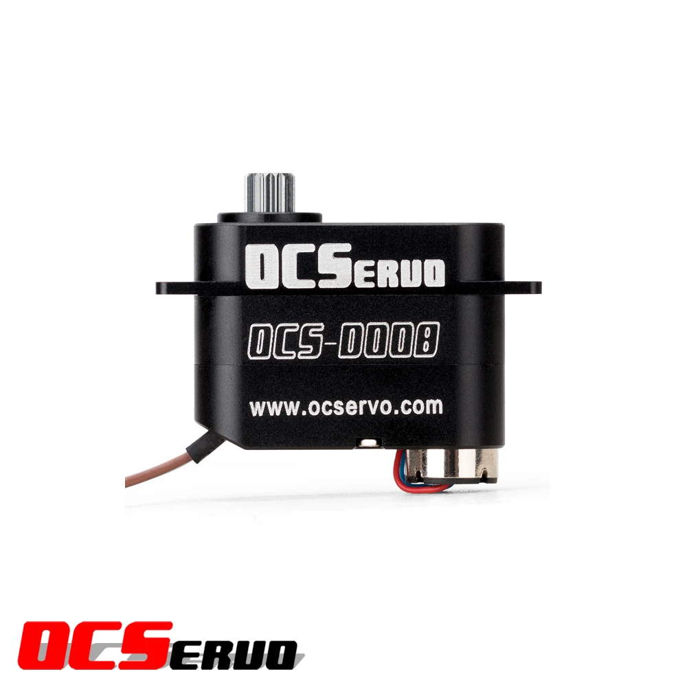 OCS-D008 7,4 V 3,2 kg. cm 7,7 g 0,07 S/60 °   Motore coreless Micro servo Metal Gear All CNC Case