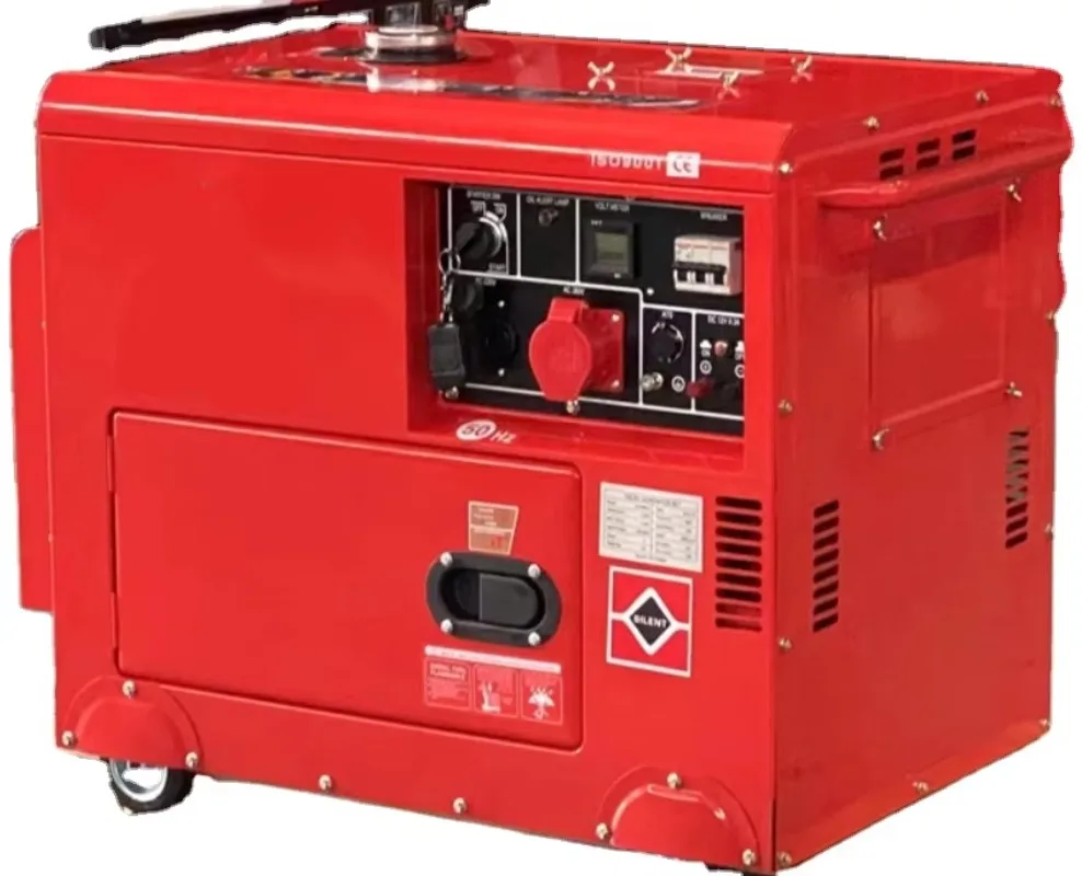 Mini 5KW 5.5KW 6kva Silent 3 Phase AC DC Dual Fuel Generator Set Natural Petrol Propane LPG Power Generators