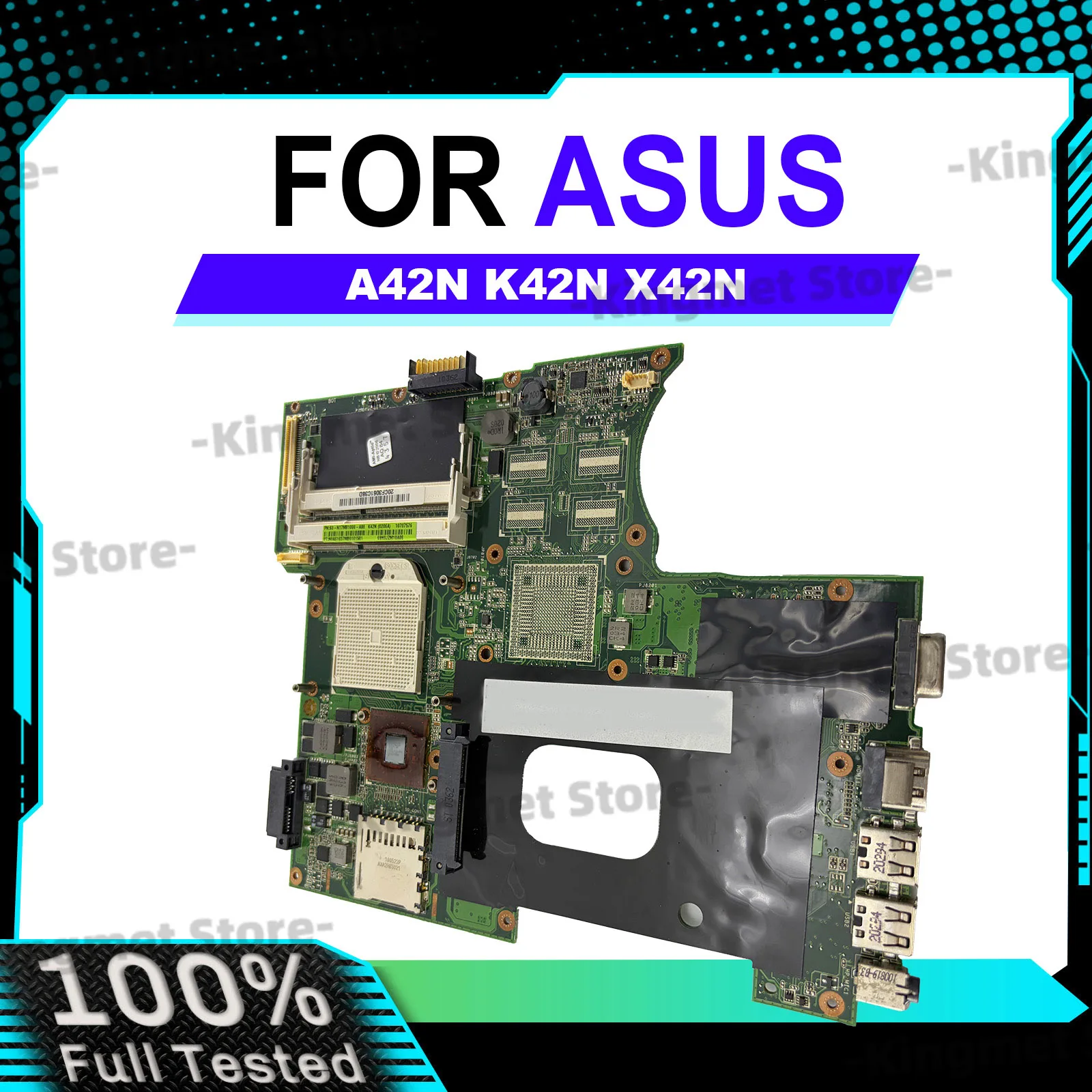 K42N Laptop Motherboard For ASUS X42D K42N A42D K42N Notebook Mainboard This item is in stock 100% tests OK fast shipping