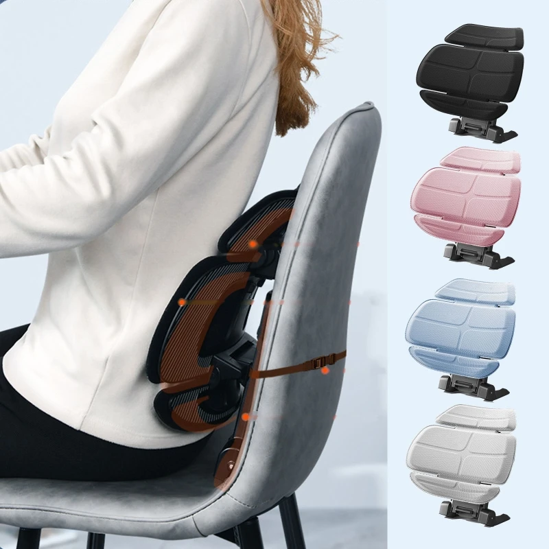 

Soft Offices Cushion Resilient Memory Foam Lumbar Pain Relief Waist Cushion for Lumbar Pain Relief 4 Colors