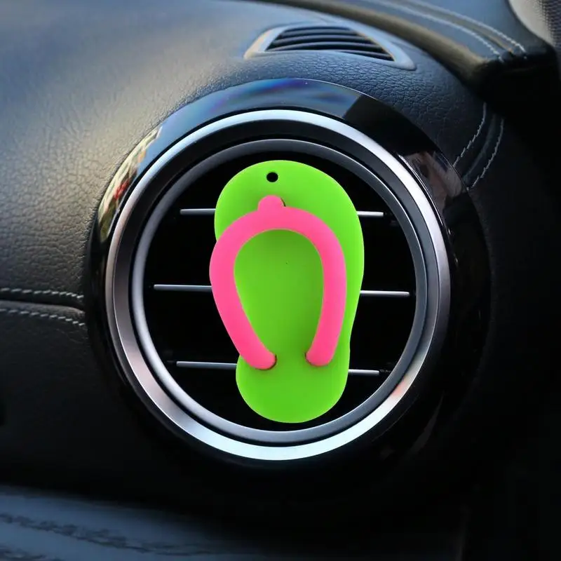 Slippers Air Vent Clips Interior Decor Aromatherapy Freshener Slippers Car Air Outlet Ornament Decorations For Cars Trucks RVs