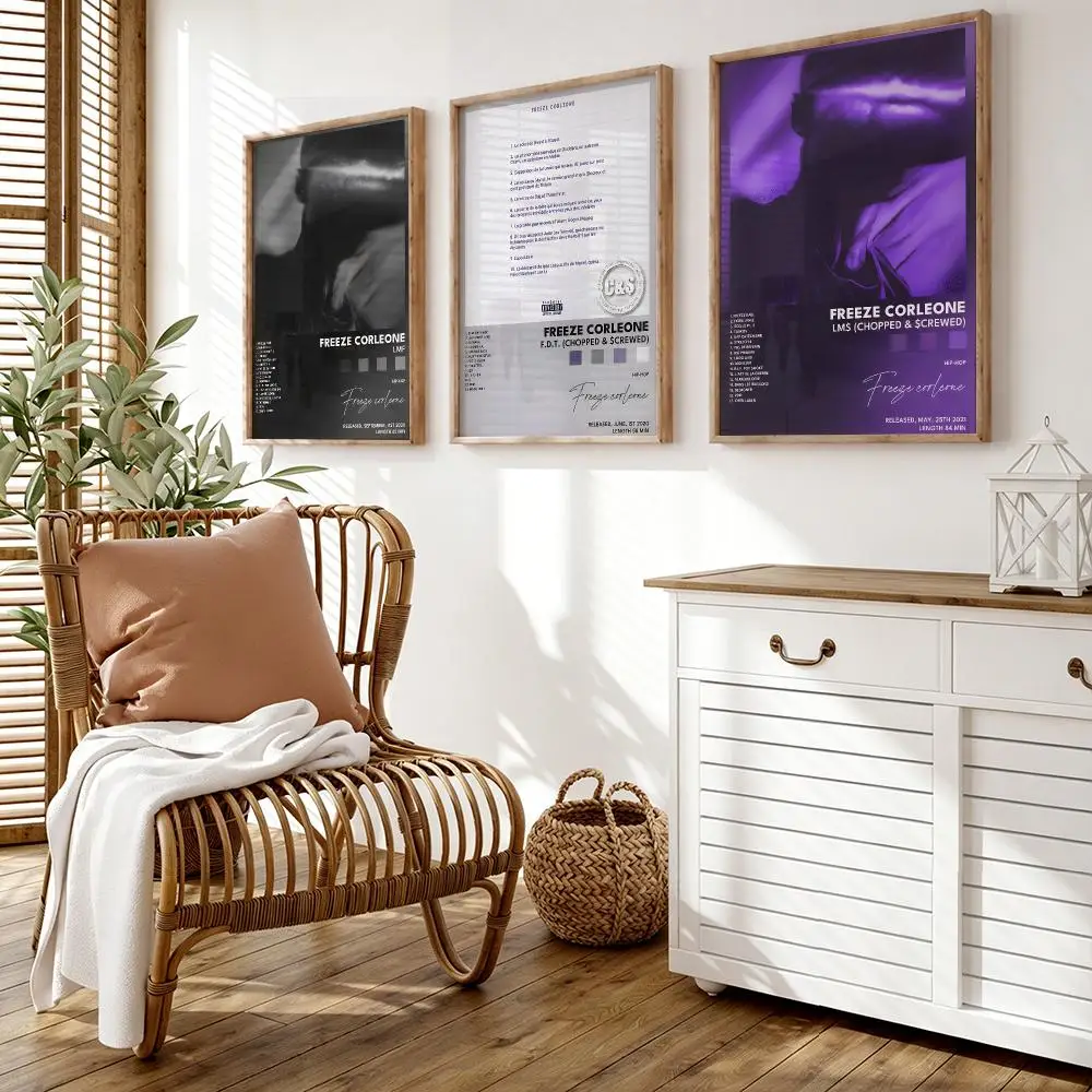 rapper singer f-freeze corleone Poster Wall Stickers HD Painting Self Adhesive Art Decals for Bedroom Living Room Home Decor