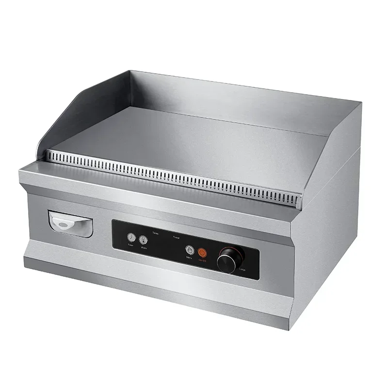 5KW easy-to-clean kitchen countertop commercial induction grill with timer and temperature controller