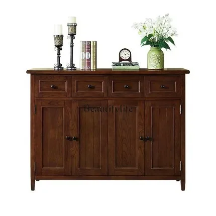 

ls 18American solid wood shoe cabinet household large capacity multi-functional locker