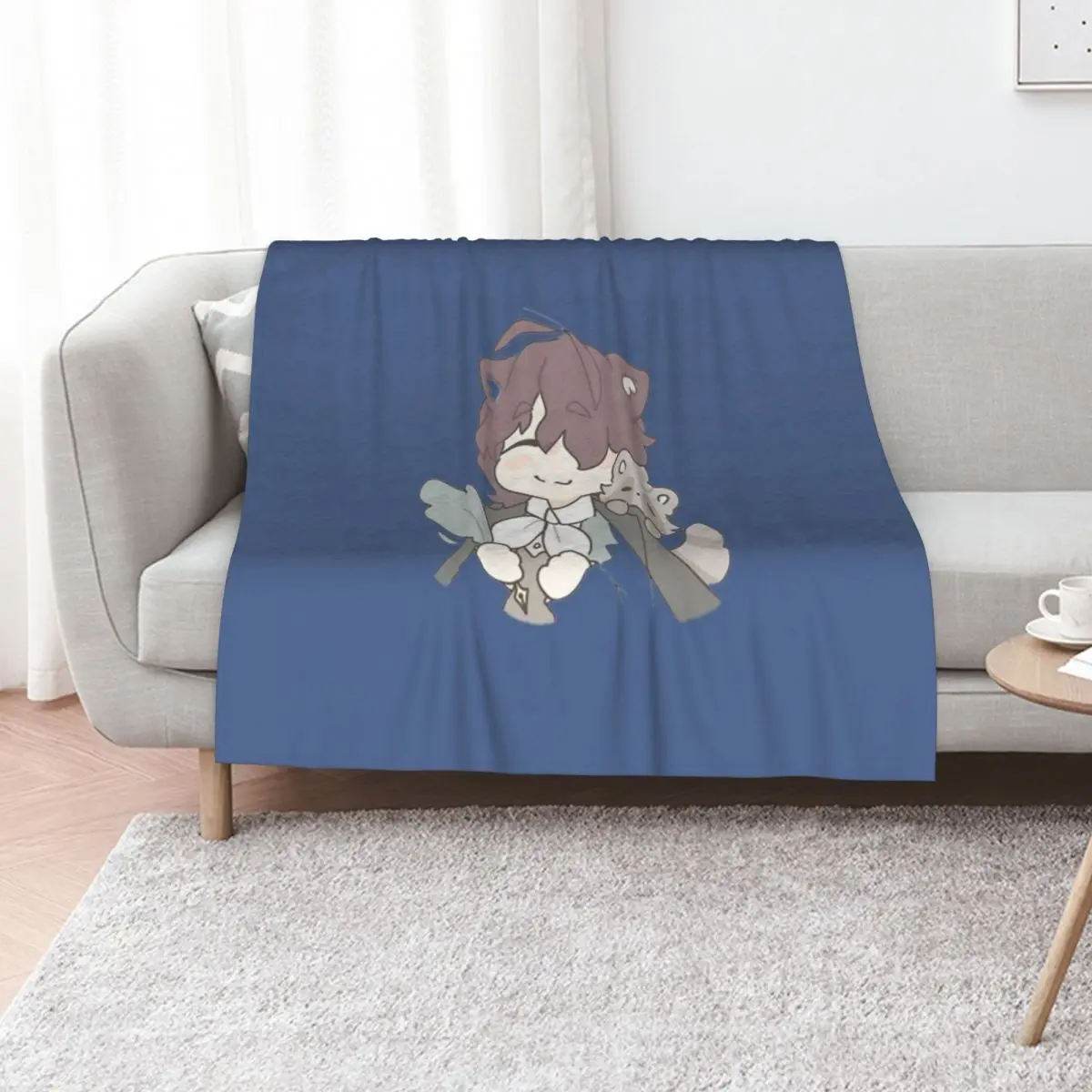 Raccoon Poe Throw Blanket Tourist Sofas Custom For Decorative Sofa Cute Bed Fashionable Blankets