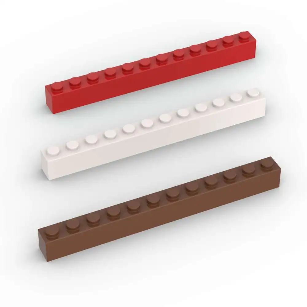 Moc 10 pçs clássico 6112 1x12 casa castelo tijolo empilhamento bloco de construção substituível brinquedos fascinantes adultos meninos presentes do feriado