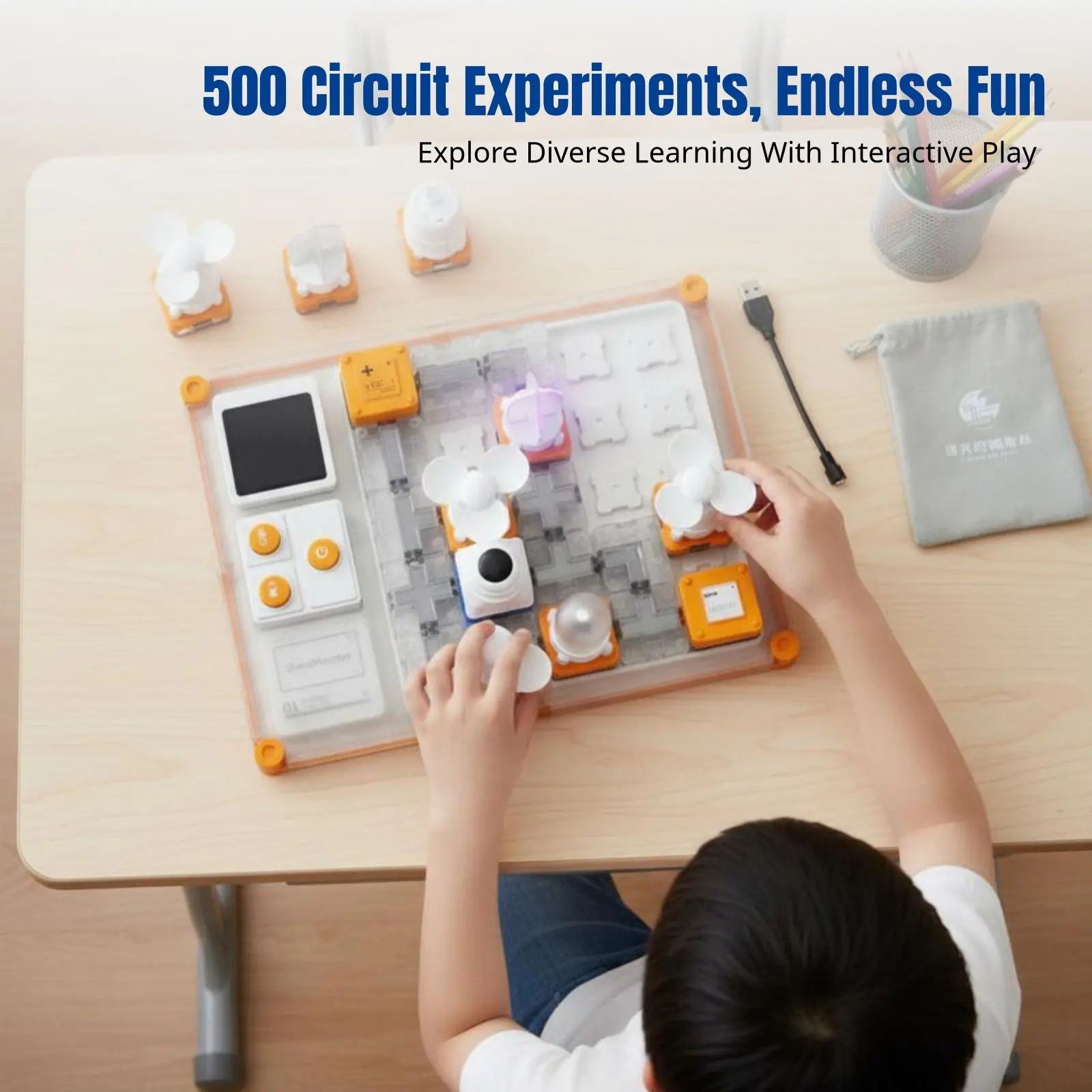 

Science Circuit Maze Toy, Science Building Blocks, Educational Board Game, Creative Gift for Kids