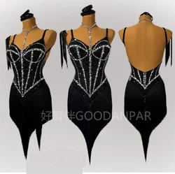 Latin dress lady latin dance dress women competitionlatin dress girls dress latin costume rhinestones