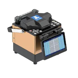 JILONG-Splicer da fusão da fibra da fita, multilíngue, máquina do splicer de FTTH, 6 motores, 18S, KL-400