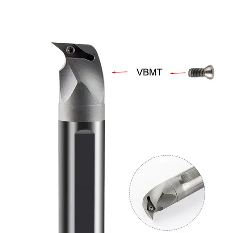 내부 터닝 도구 홀더 SVUBR CNC 선반 보링 바, VBMT 인서트용, C10M, C12Q, C14Q, C16, C20, C25T, SVUBR08, SVUBR11, 1 개