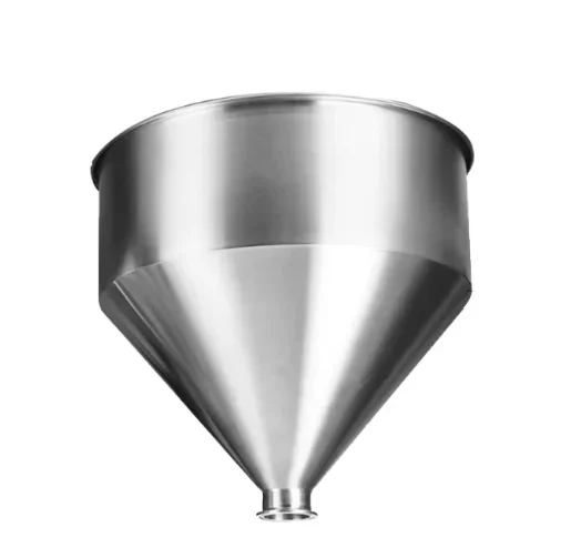 304 Stainless Steel Conical Hopper Food Grade Funnel Industrial Feeding Hopper for Filling Machine