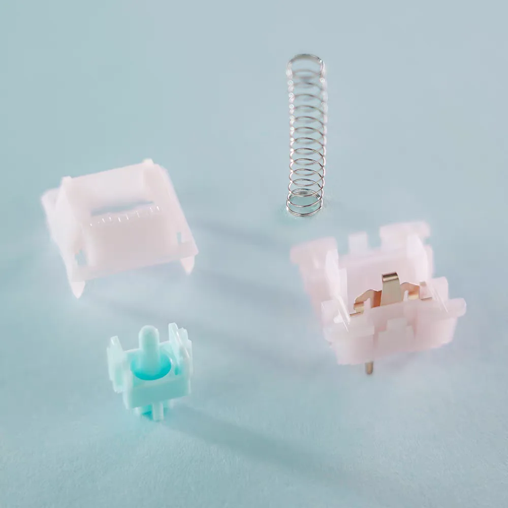 

Тактильные переключатели OUTEMU Kitty Silent, 5 контактов, для механических игровых клавиатур, бесшумные, с заводской смазкой, аксессуары для ПК, горячая замена