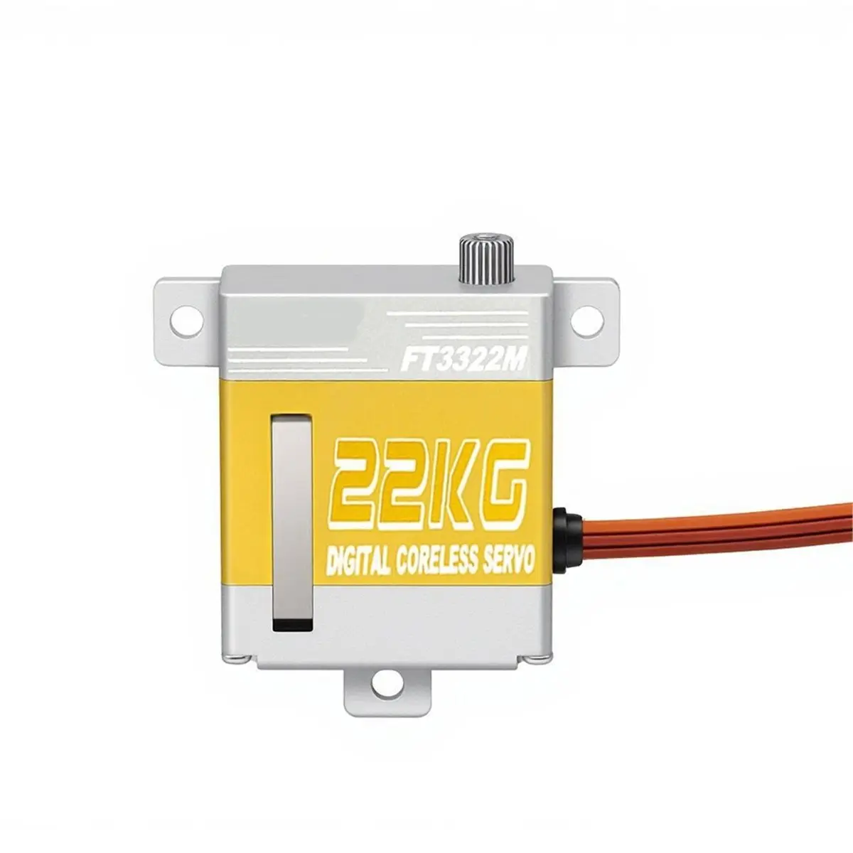 A86G NEW FT3322M RC Servo Motor 7.4V 22kg108RPM PWM Motor Digital Servo 180Degree Full Metal Slim Micro Servo
