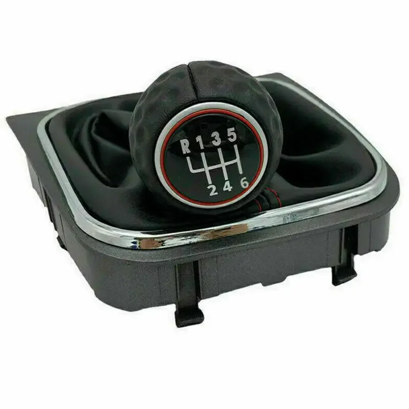 For Volkswagen VW Golf 6 A6 MK6 GTI GTD R32 2009 2010 2011 2012 2013 Car-Styling Car 6 Speed Gear Shift Knob Pu Leather Boot