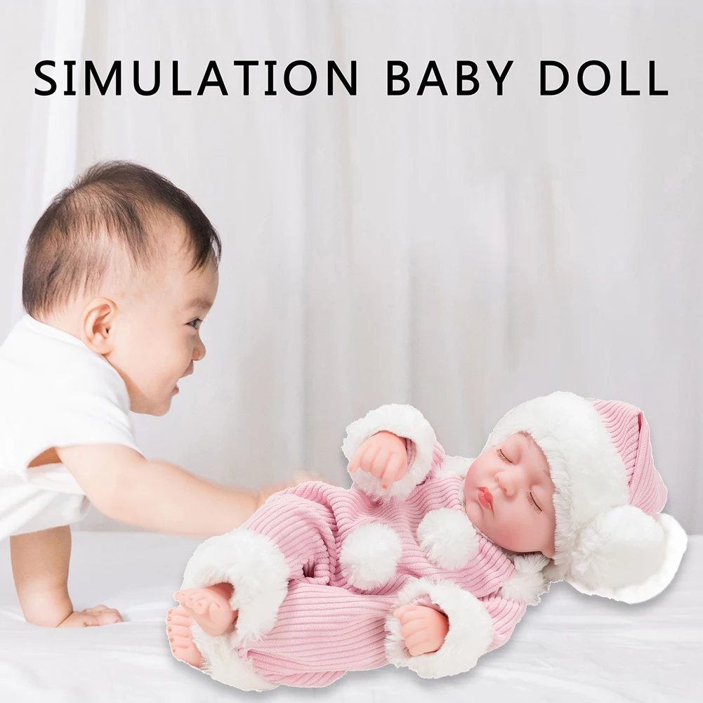 Silicone Girl Babe Doll Realistic Vinyl Flexible Lifelike Reborn Doll Toy Accessory Handmade Vinyl Newborn Babies for children