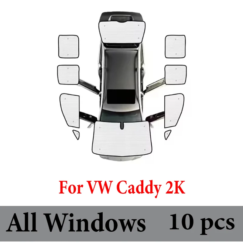 Auto Vizier Voor VW Volkswagen Caddy 2K Maxi 2004 ~ 2019 Anti-Uv Volledige Dekking Zonnescherm Venster zonnescherm Cover Bescherming Boord