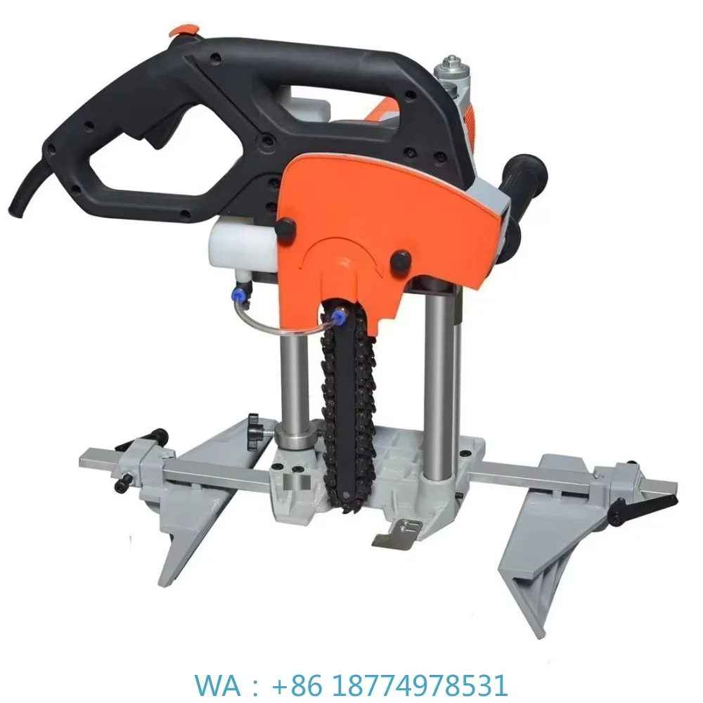 Chisel Mortiser With Chain Structure Portable Square Hole Drill for Carpentry Wood Mortising Production