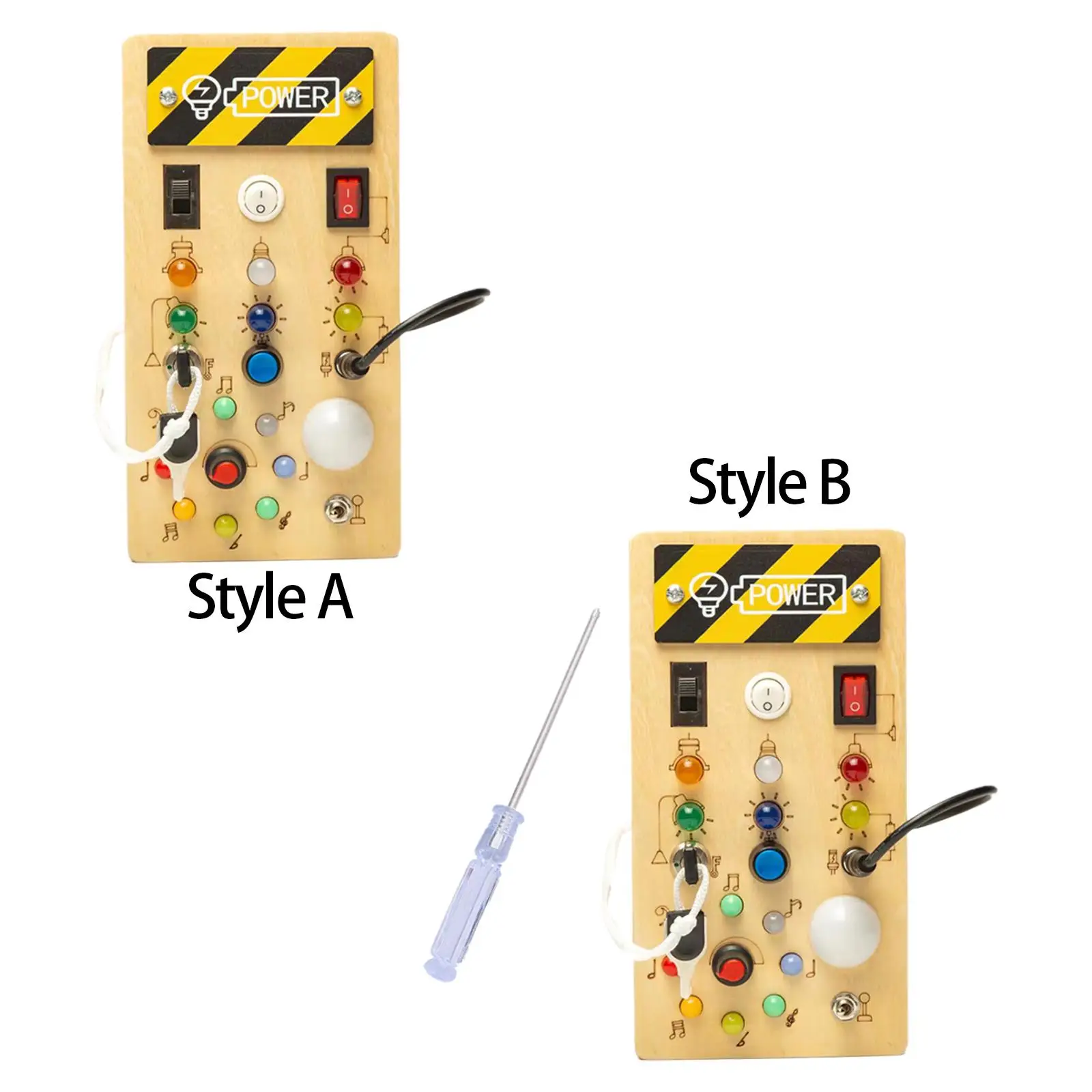 Verlicht Drukke Bord Sensorisch Bord Montessori Speelgoed Schakelbord Voor Activiteiten