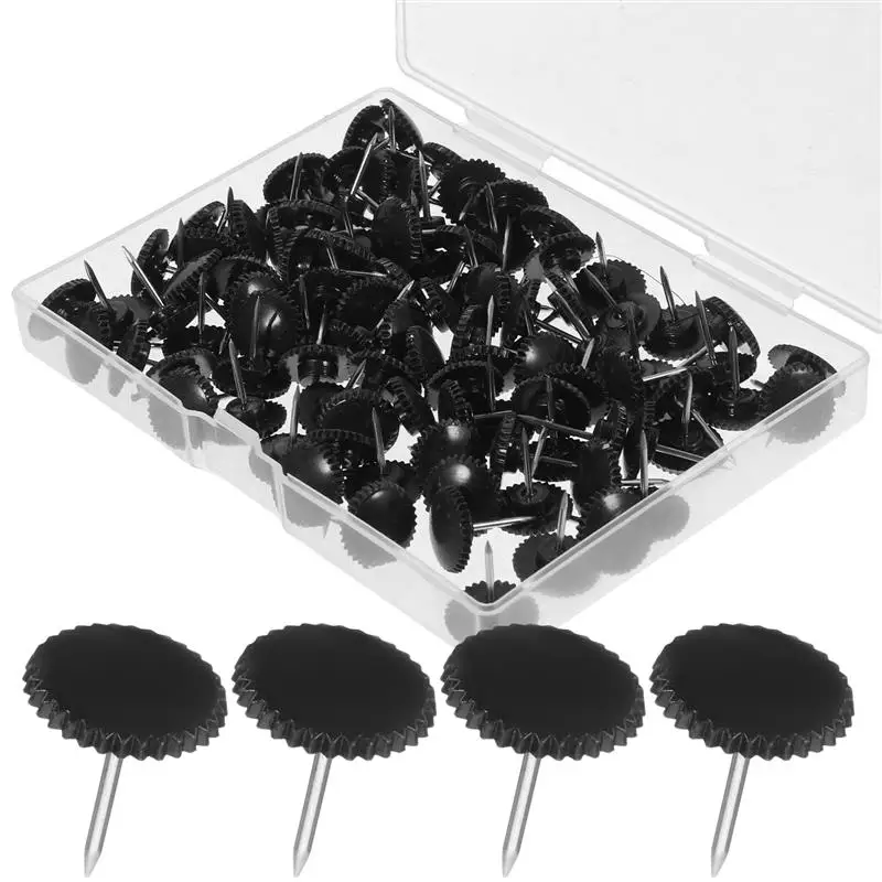 

100Pcs Plastic Whiteboard Tacks Plastic Pushpins Thumb Tacks Bulletin Thumbtacks Map Thumbtacks