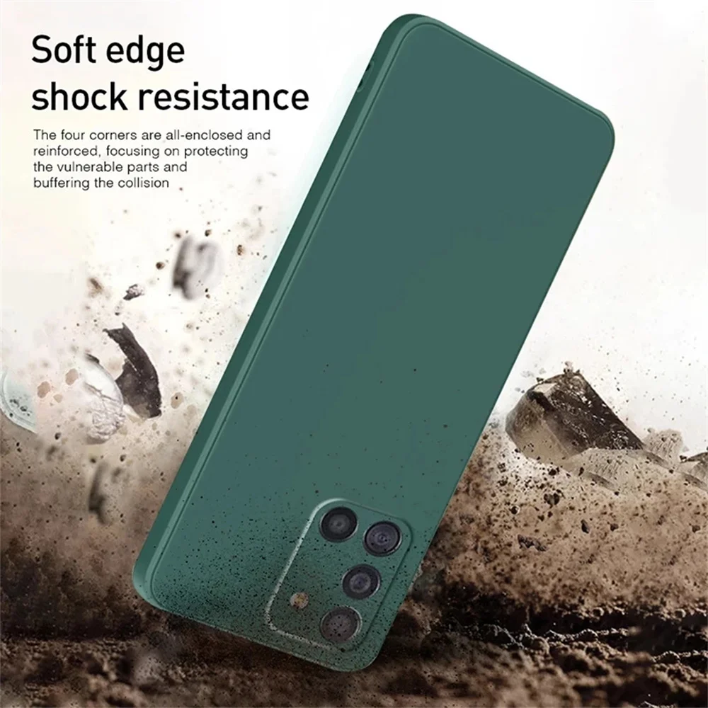Delicate Liquid Silicone Camera Lens Protector Case For Samsung A17 A16 A56 A36 A15 S23 S24 S25 S26 UItra Plus Funda Coque Cover