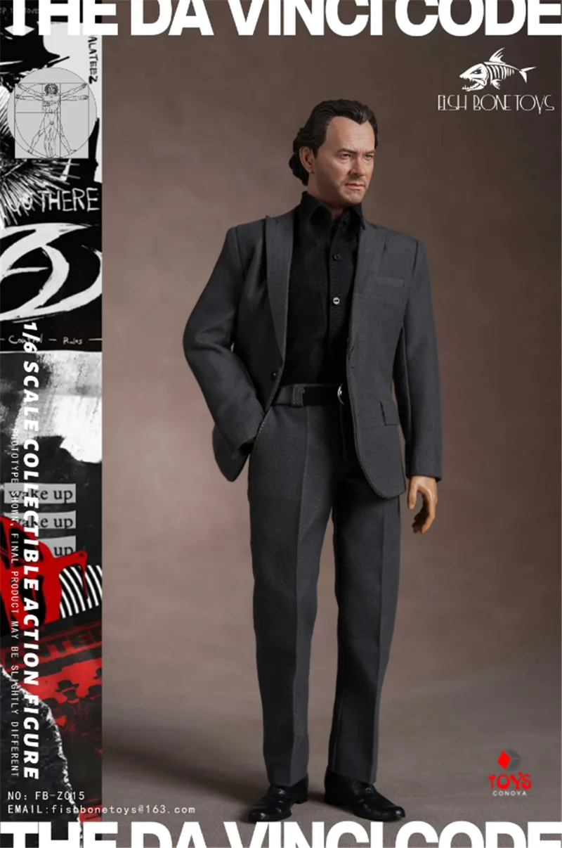 Figura de acción de FISH BONETOYS, FB-Z015 2024, soldado masculino, Tom Hanks, símbolo experto, serie suspendida, película, 12 ", conjunto completo, regalo, 1/6 Q2