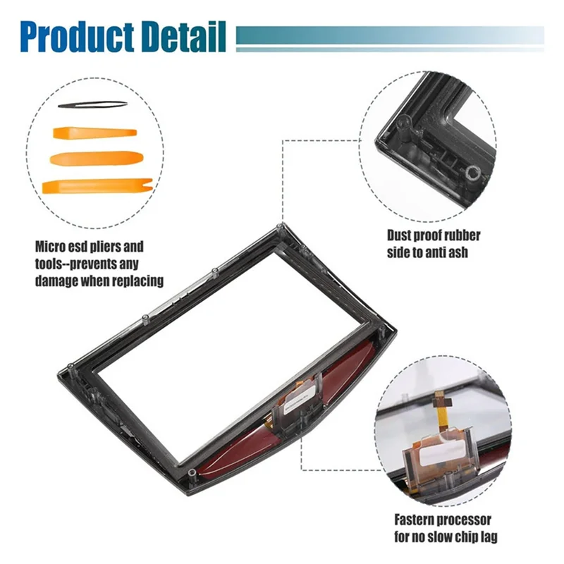 2013-2016 For Cadillac ATS CTS SRX XTS Navigation Touch Screen LCD Display Digitizer 2290208 22986276
