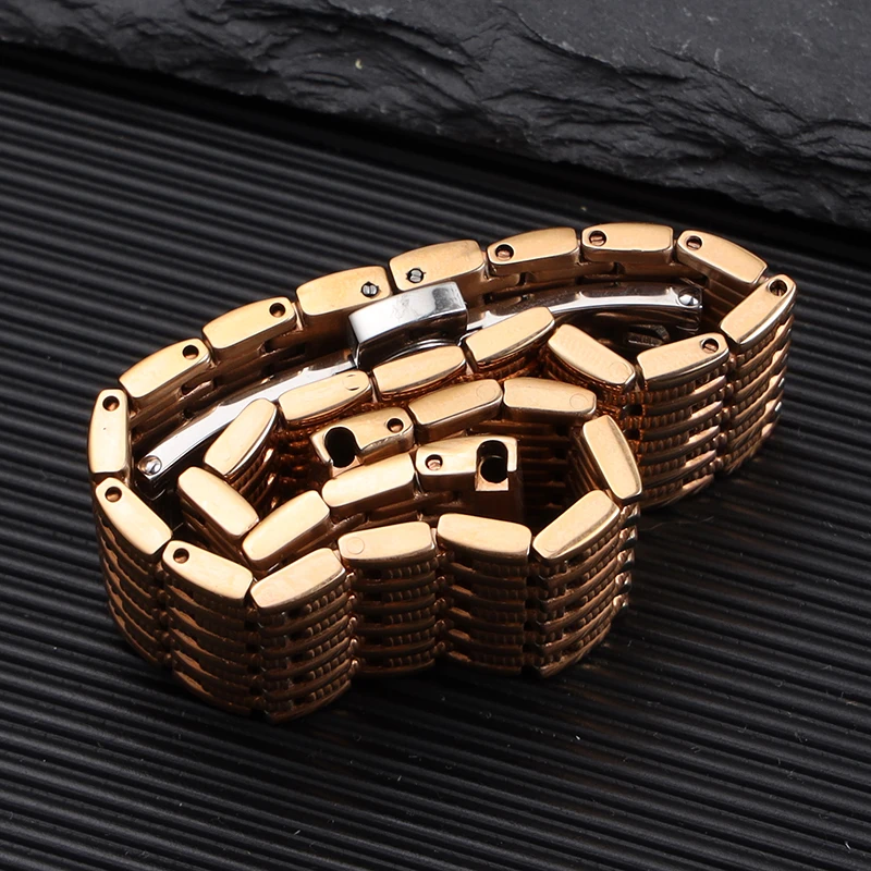 12mm 14mm 16mm 18mm 20mmLadies Stainless Steel Buckle Mesh Belt Watch Strap Ultra-thin Steel Bracelet Small Size Width Chain