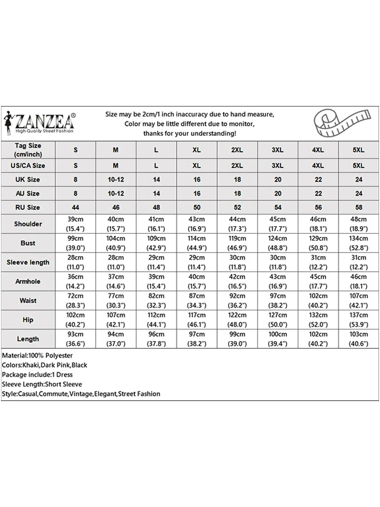 Sukienka damska ZANZEA na co dzień z krótkim rękawem, plisowana sukienka letnia z kołnierzykiem, jednolita kolorystycznie, krótka sukienka na imprezę, Vestidos Femme Robe, 2025