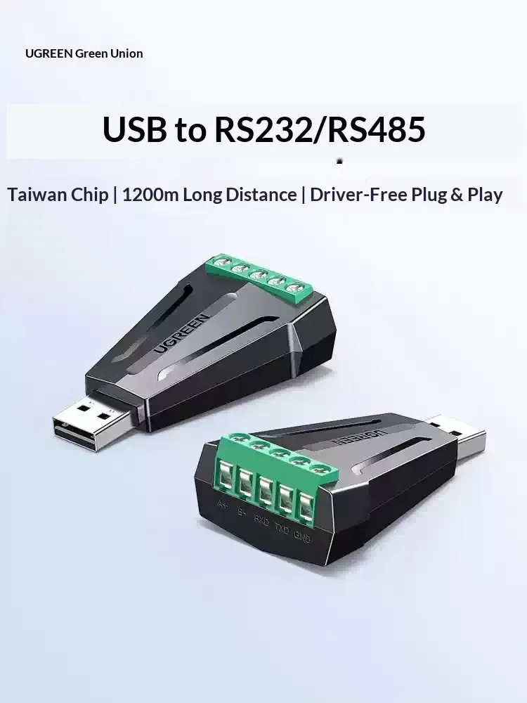 UGREEN CM376 55839 USB to RS232 RS485 Serial Adapter Converter for Industrial Control