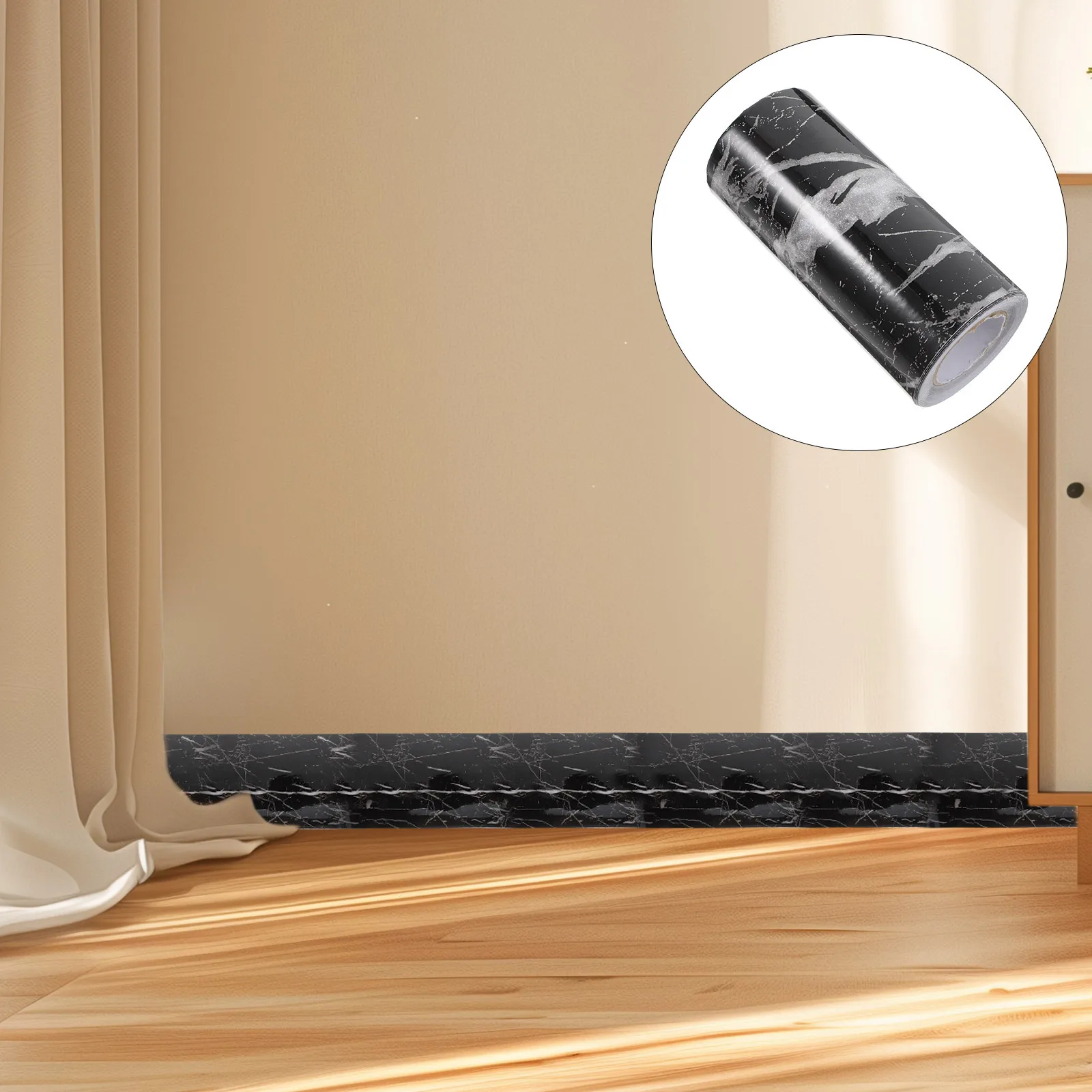 

Self Adhesive Marble Baseboard Peel Stick Flexible Moulding Trim Wall Corner Decorative Strip Wallpaper Border for Bathroom