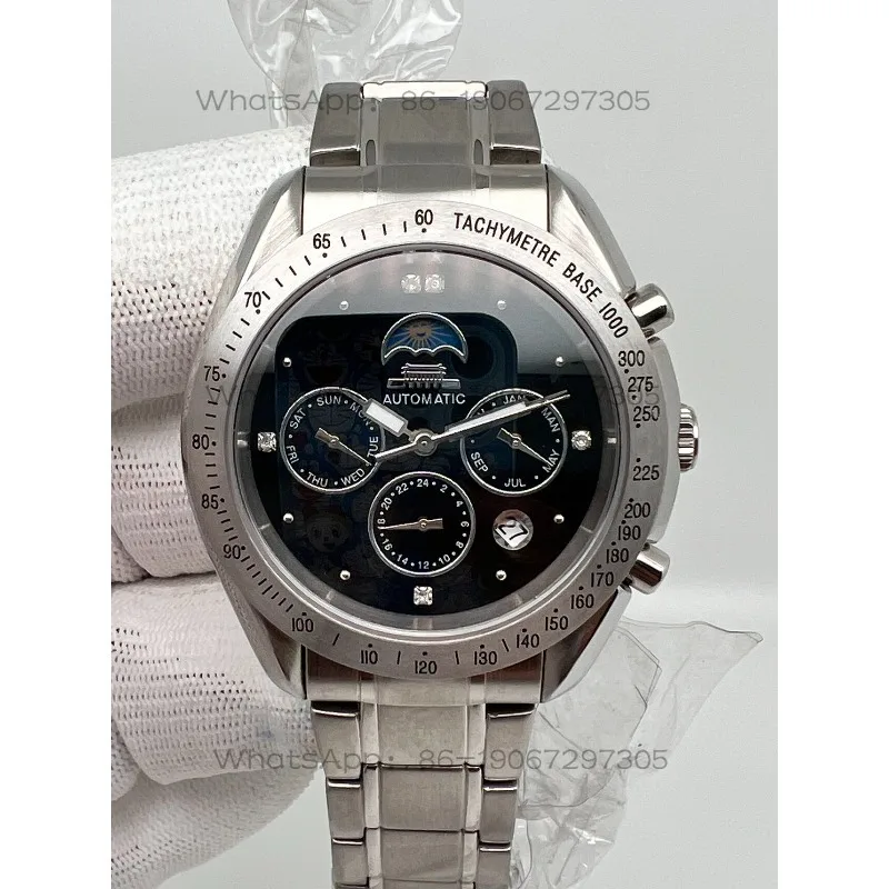 Watch, Black Complex Mechanical Watch