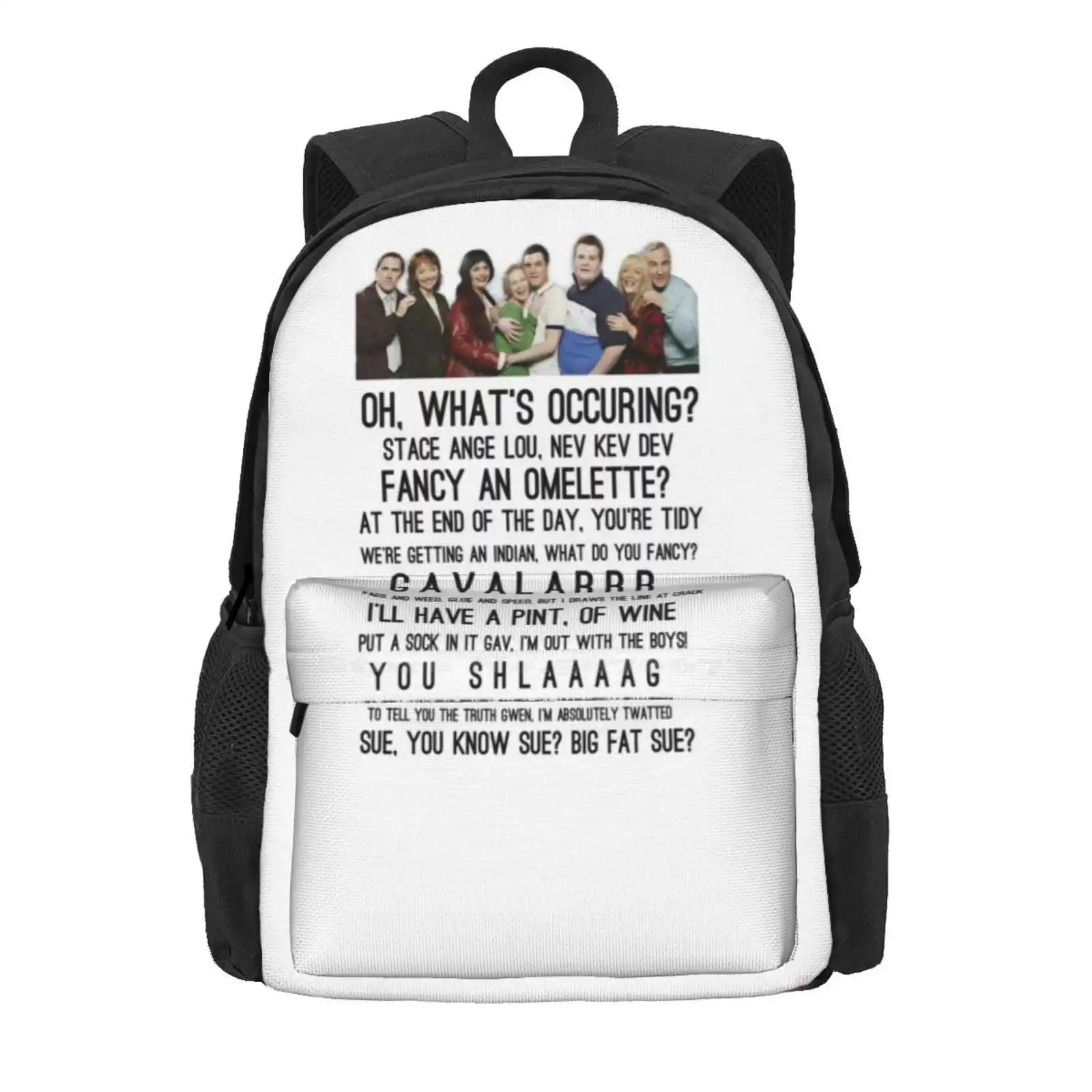 Gavin And Stacey Hot Sale Schoolbag Backpack Fashion Bags Gavin And Stacey Barry Island Wales Cymru