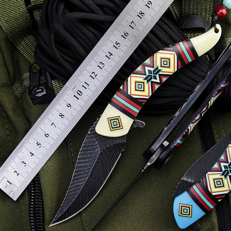 

New Outdoor Camping Folding Knife 8CR13 Blade ABS Handle Pocket Survival Tactical Hunting Utility Fruit kitchen Knives EDC Tool