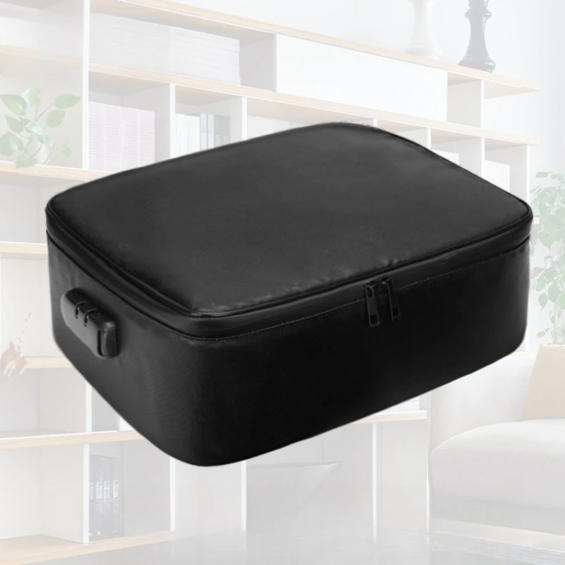 Multi-functional safety protection with lock, fire retardant certificate storage, sorting out documents, test paper storage bag