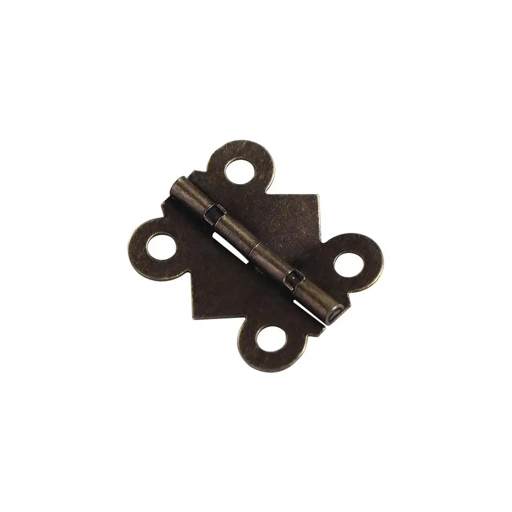 10Pcs Fittings Vintage Cabinet Butterfly Hinge Decorative Antique Jewellery Box Hinge Gold Bronze Butterfly Door Hinge Furniture