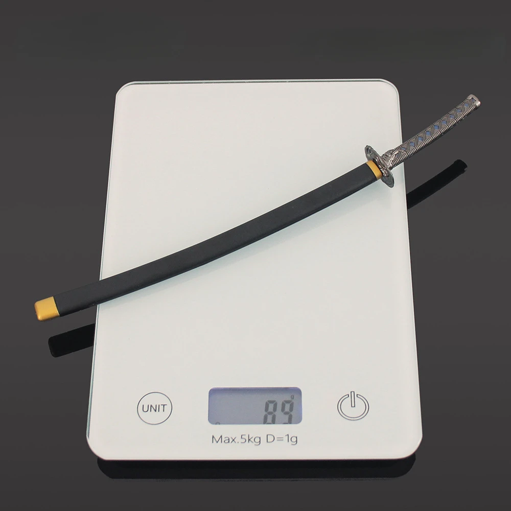 Juego Eldon de 26cm/10,2 pulgadas, hoja periférica de sombra de estrella con funda, espada, arma, modelo, cuchillo samurái, juguete de aleación, adorno, regalos artesanales