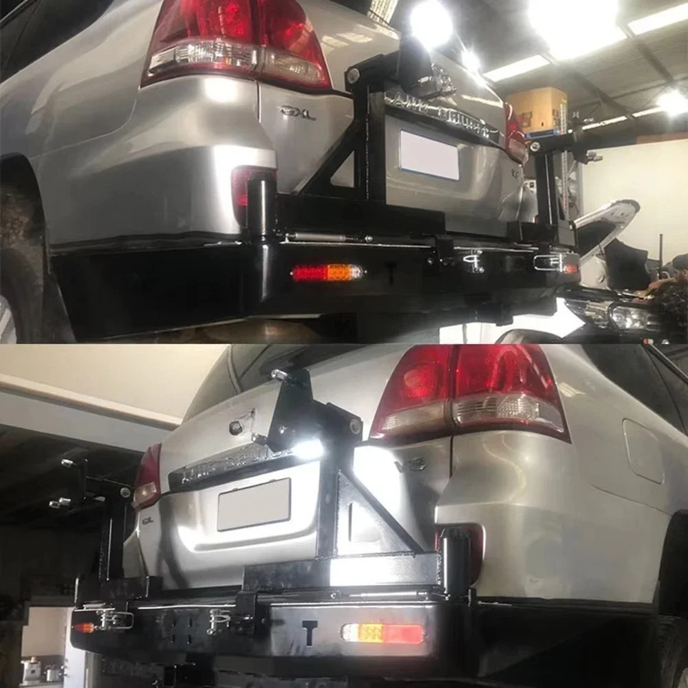 

FORHeavy-Duty 4wd OffRoad LC200 Steel Rear Bumper Metal Protector Bumper For Land Cruiser 200 Series Overland Adventures