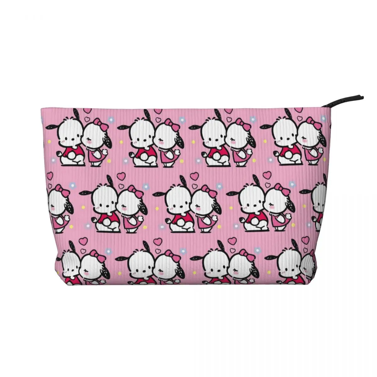 

Custom Cartoon Pochacco Kiss Travel Cosmetic Bag for Women Anime Cute Toiletry Makeup Organizer Ladies Beauty Storage Dopp Kit