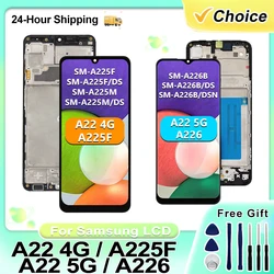 For Samsung Galaxy A22 5G LCD A226 A226B Display Touch Screen Digitizer For A22 4G LCD A225 A225F Display Replacement Parts