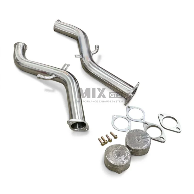 Exhaust Downpipe For Infiniti Q50 Q60 3.0T 304 Quality High Performance Stainless Steel Exhaust Pipe  Exhaust Modification