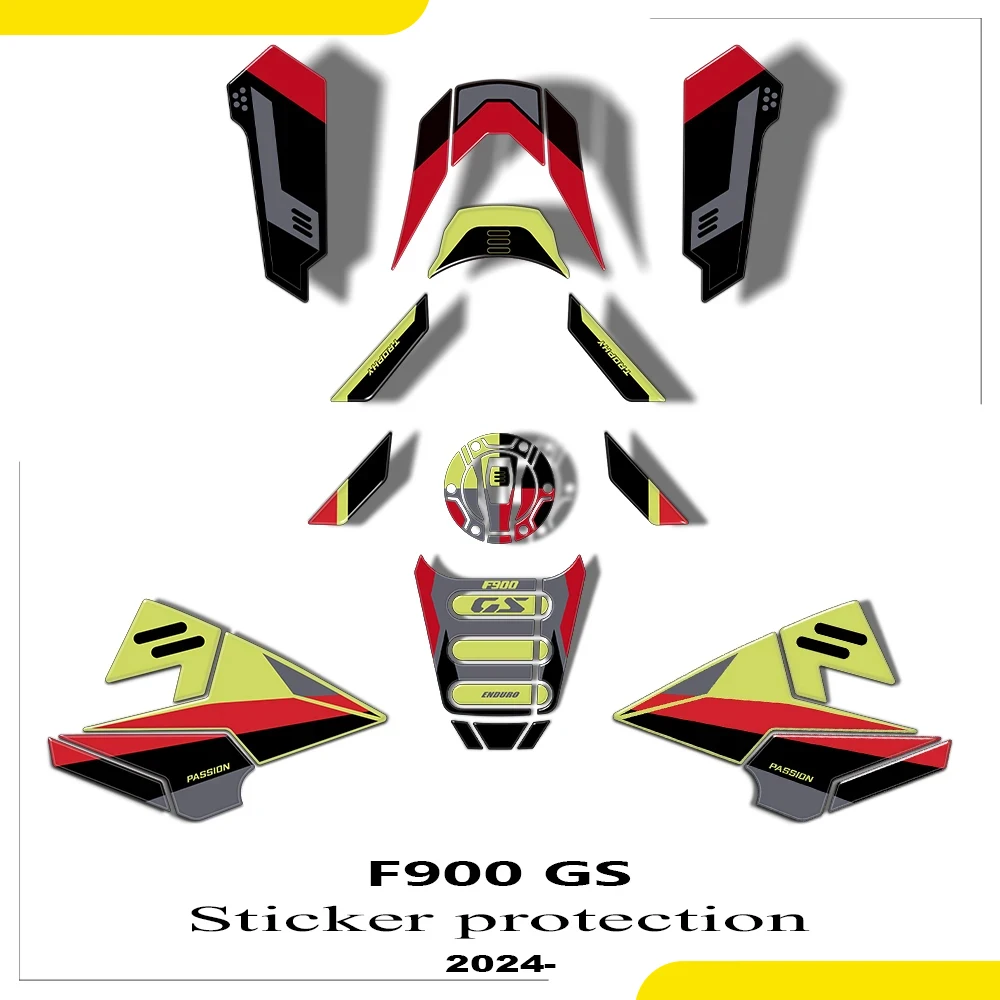 

For F 900 GS F900GS F900 GS 2024 Motorcycle 3D Epoxy Resin Protective Sticker Waterproof Tank Pad Stickers Kit